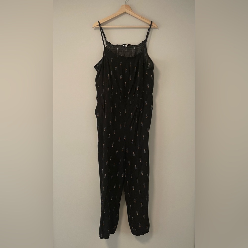 Black Floral Jumpsuit